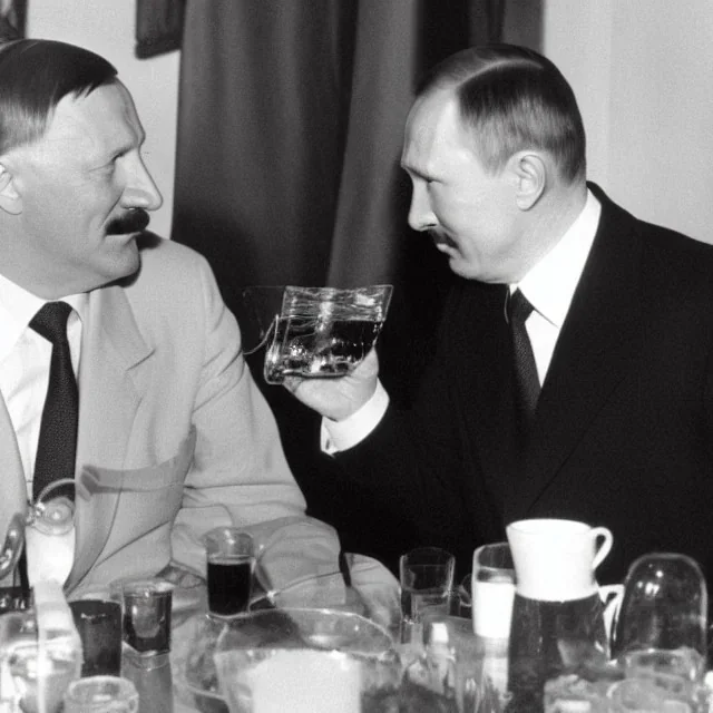 Putin having a drink with Hitler