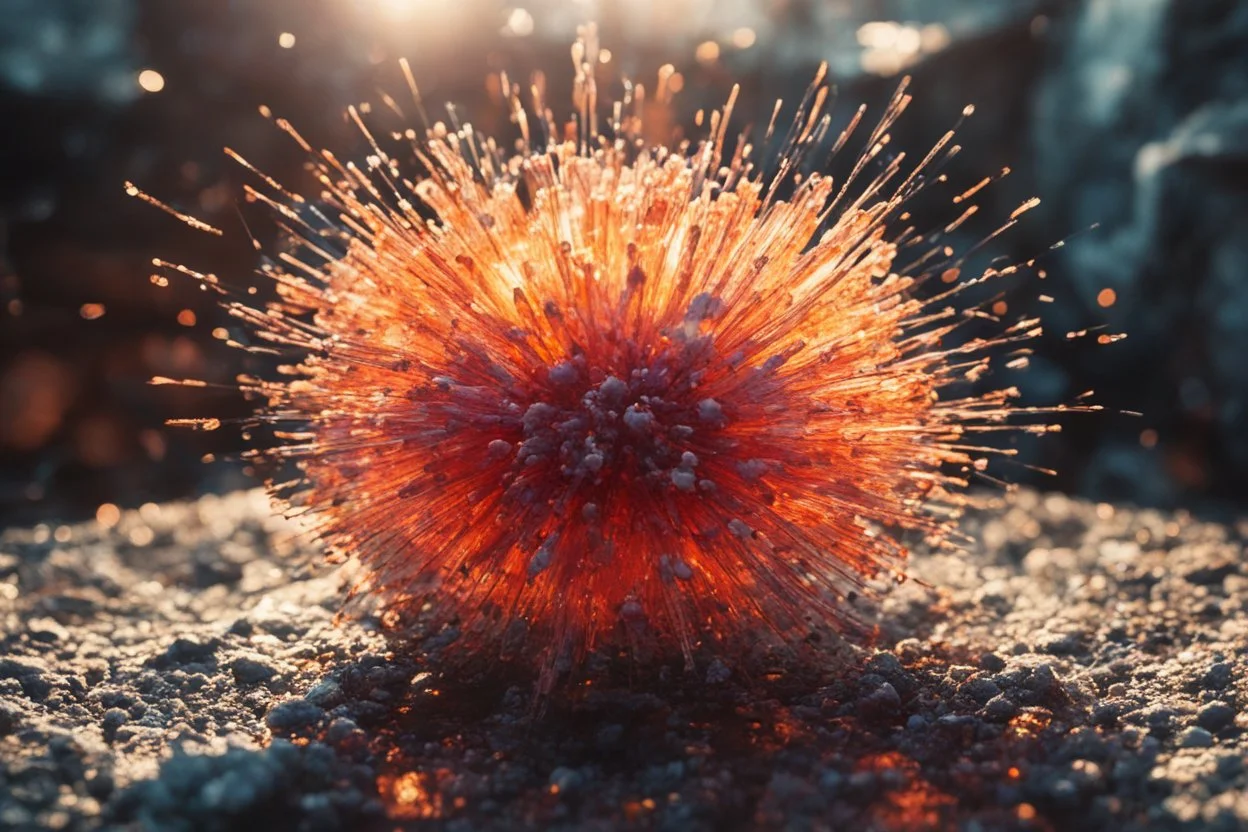 Atomic explosion, made of jelly, ULTRA REALISTIC, details, intricate detail, professional lighting, film lighting, 35mm, anamorphic, lightroom, cinematography, bokeh, lens flare, film grain, hdr10, 8k, Roger Deakins, incredibly detailed, reflect, sharpen