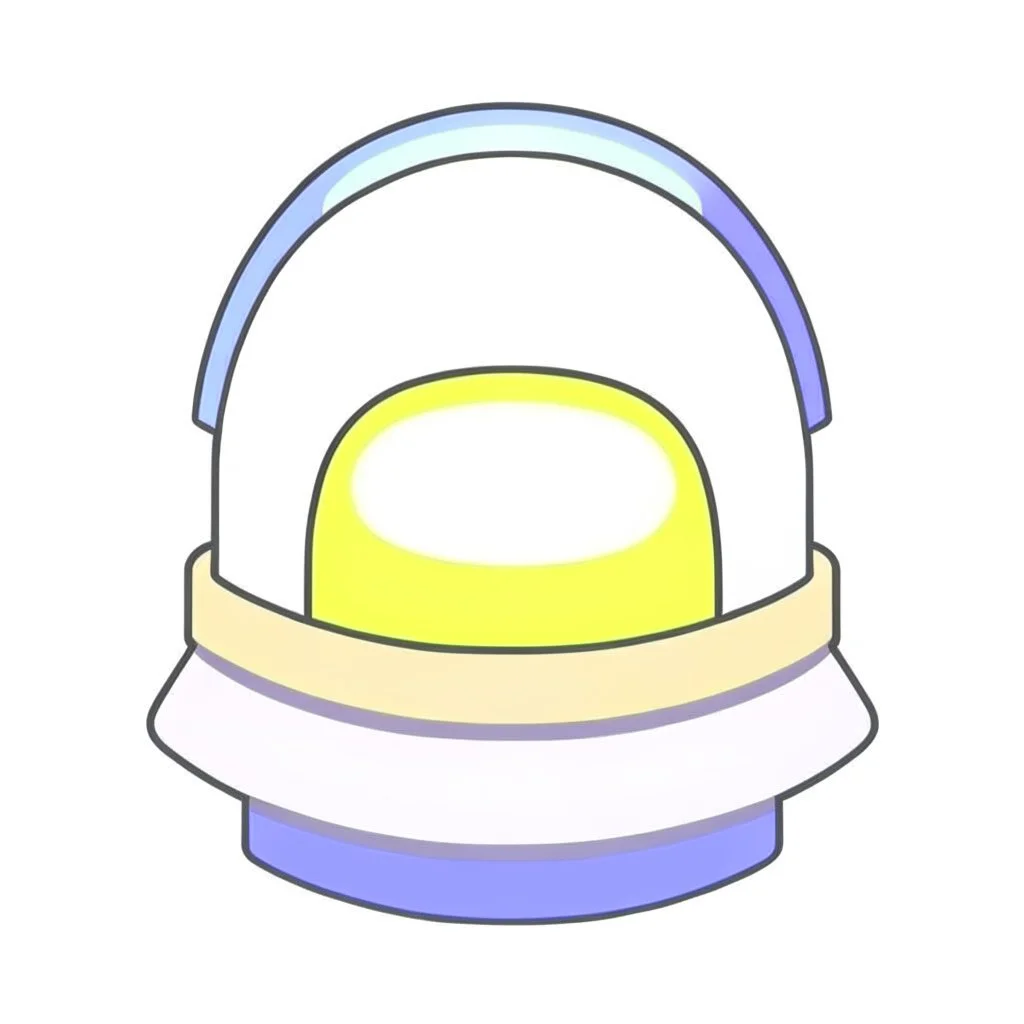 Engineer hat emoji, pastel colors