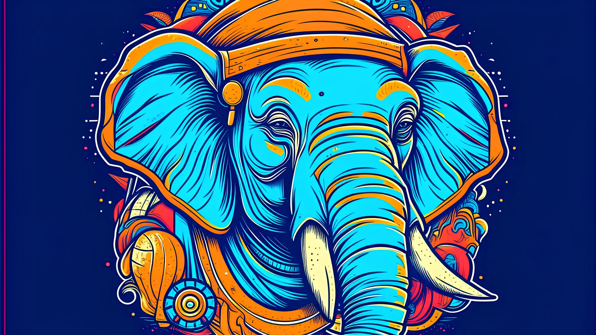 masterpiece of an hiphop rapper elephant vector style, t-shirt design