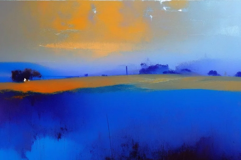Shropshire landscape, style of Peter wileman