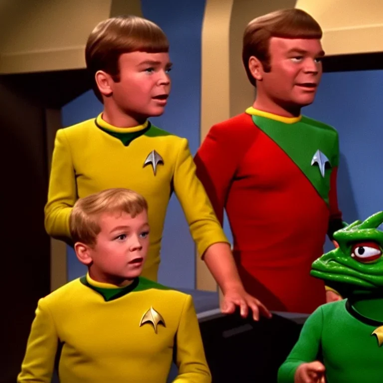 the child of captain kirk and a gorn