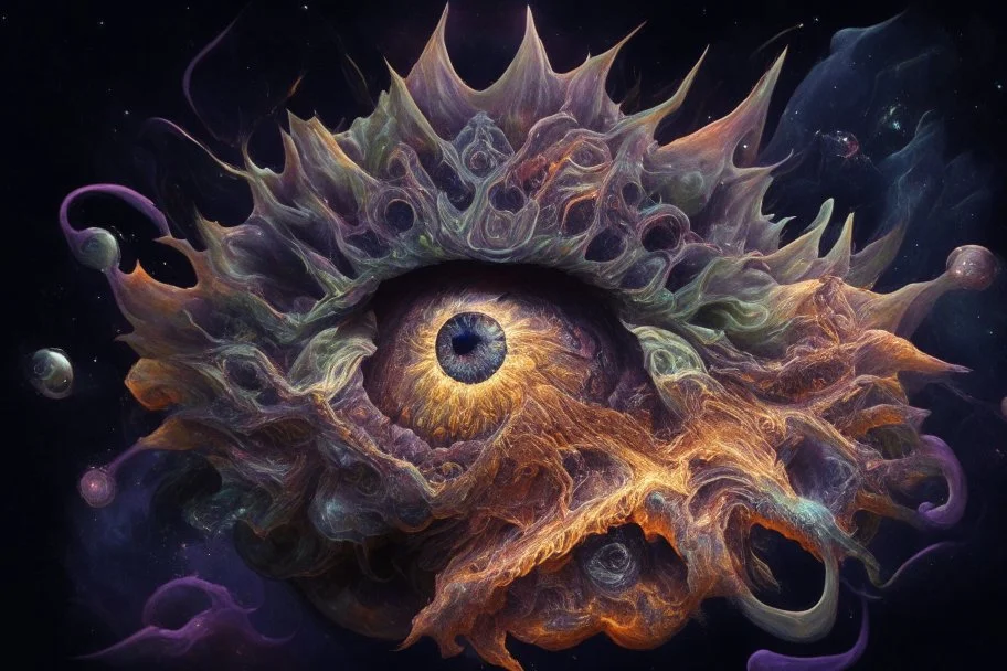 escher hyperdimensional galactic nebulae monster lifeform