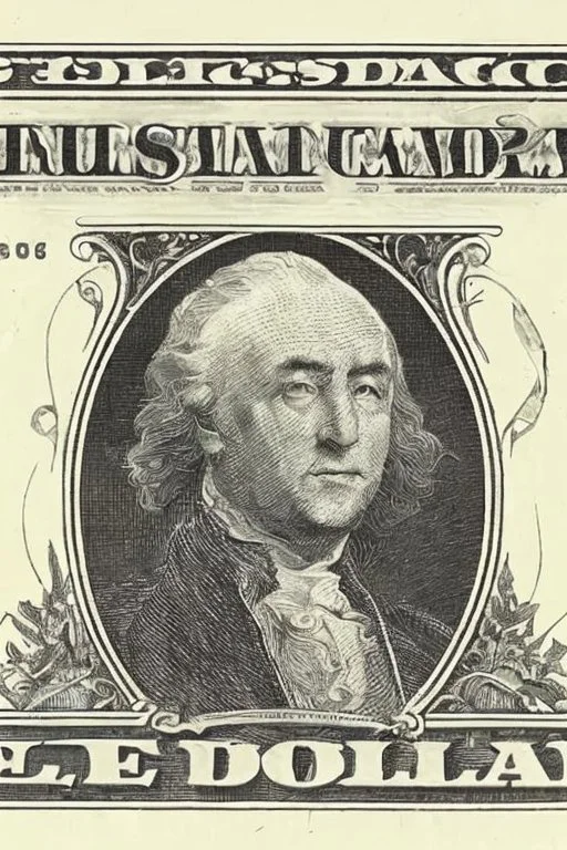 a head and shoulders portrait of a skeleton dressed in a three-piece suit as the president of the united states, based on us currency, united states one dollar bill, shades of green, line ink green drawing, real-life, colors match the united states one dollar bill, realistic, robotic,