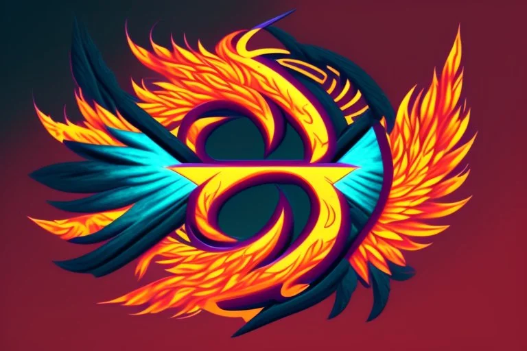 Phoenix like infinity logo