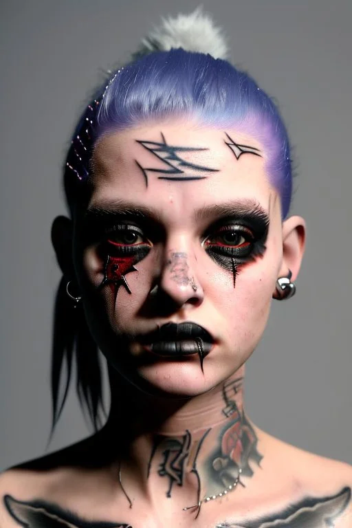 Girl with Heart Tattoo on Face | TikTok