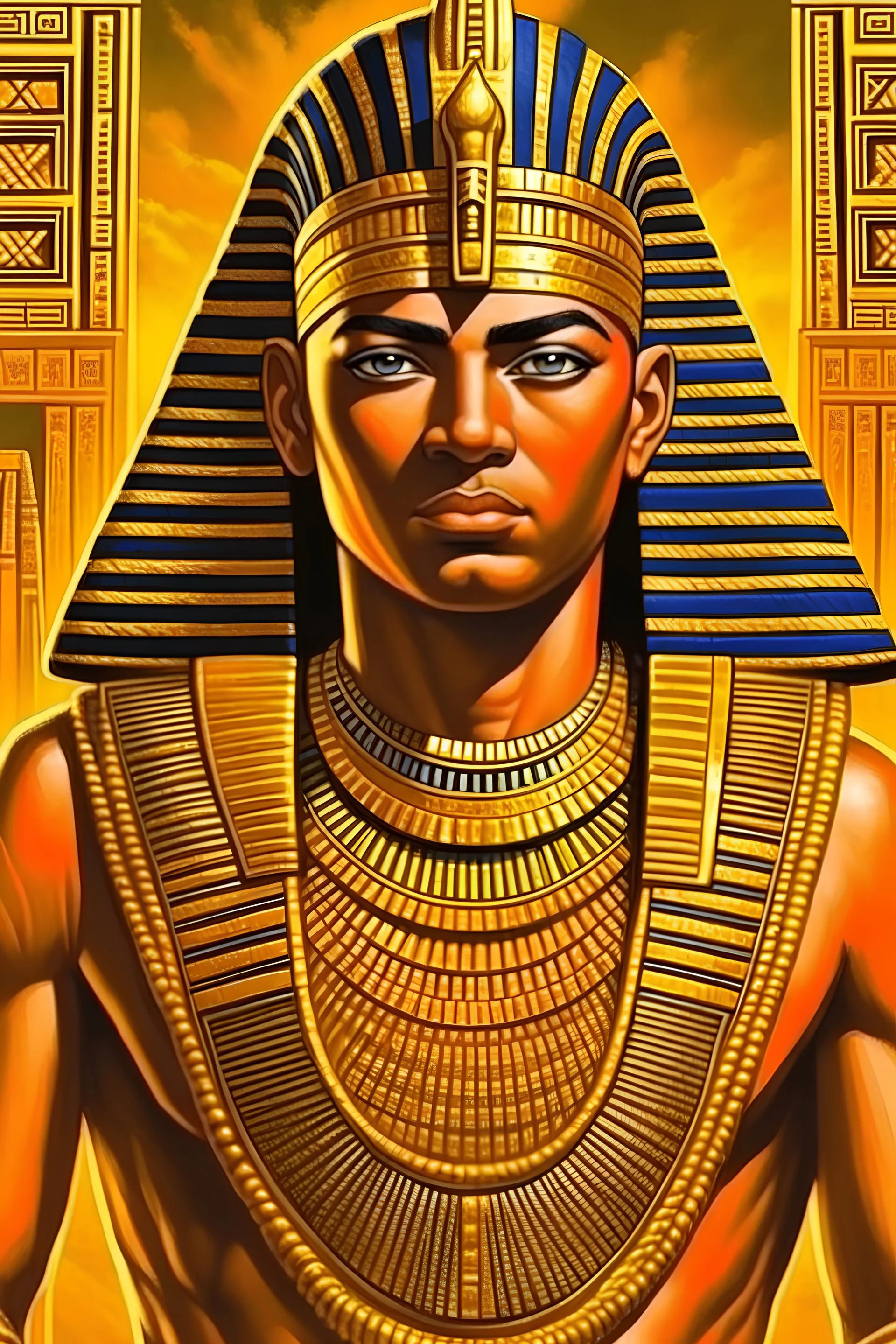 ancient Egyptian Pharaoh pulp novel cover