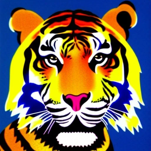 Pop art tiger