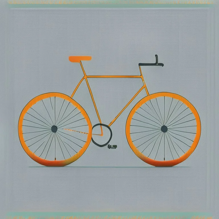 minimalistic bicycle illustration