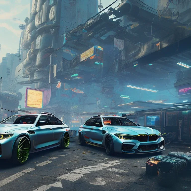 cyberpunk 2077 version of a 2022 bmw m5 cs