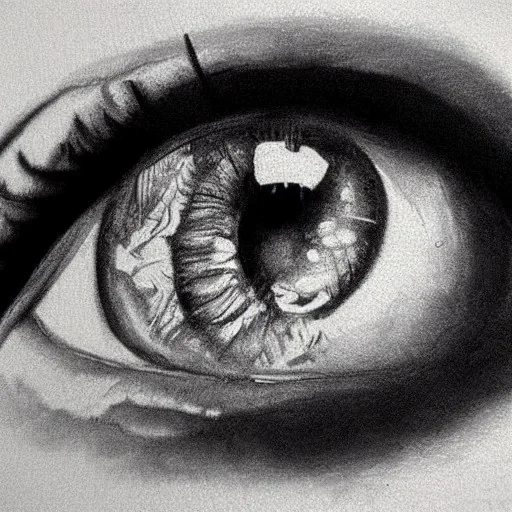 Realistic eye sketch