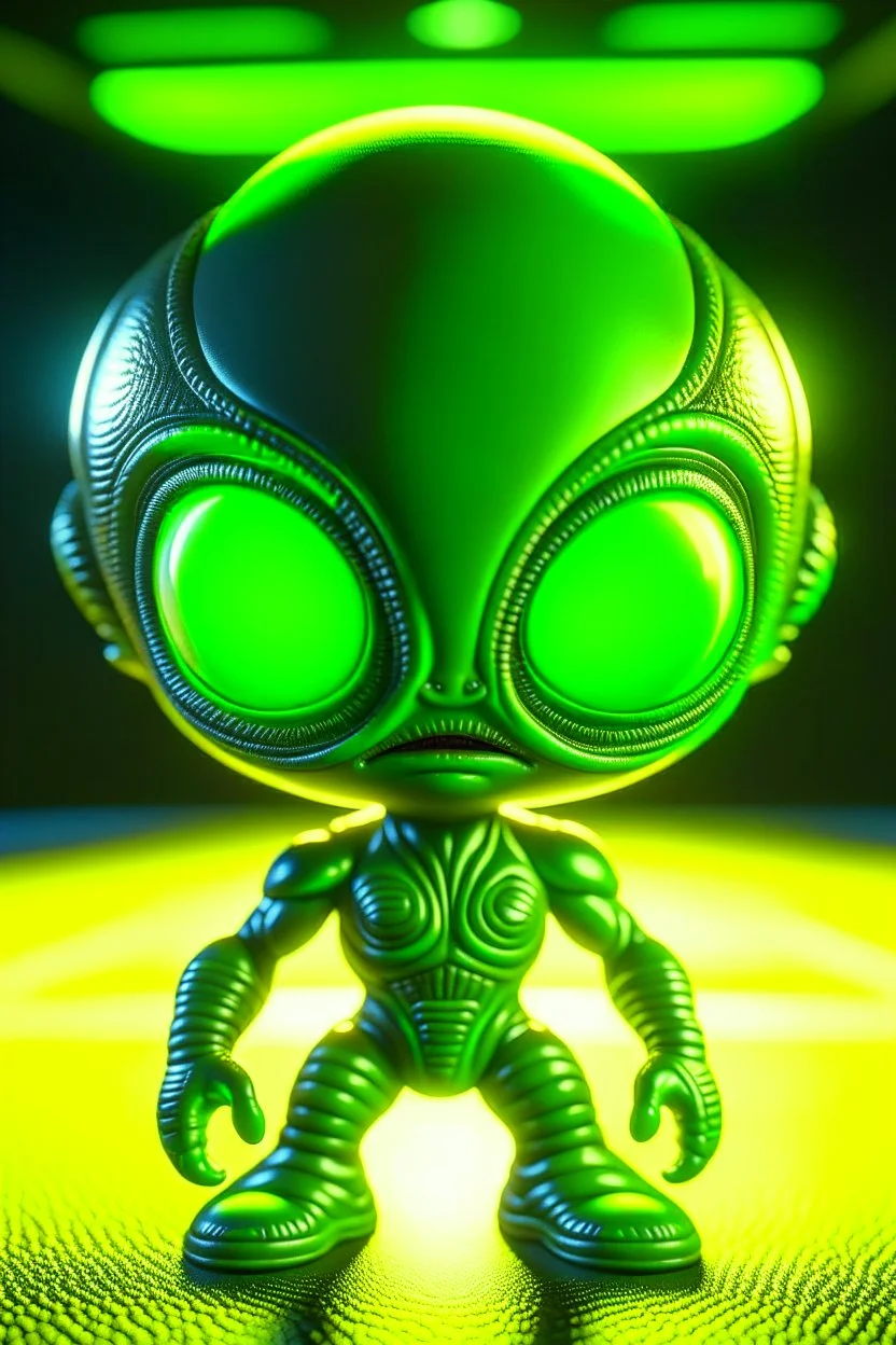 chibi style alien ,3d 4k octane render, smooth, sharp focus, highly detailed, unreal engine 5,