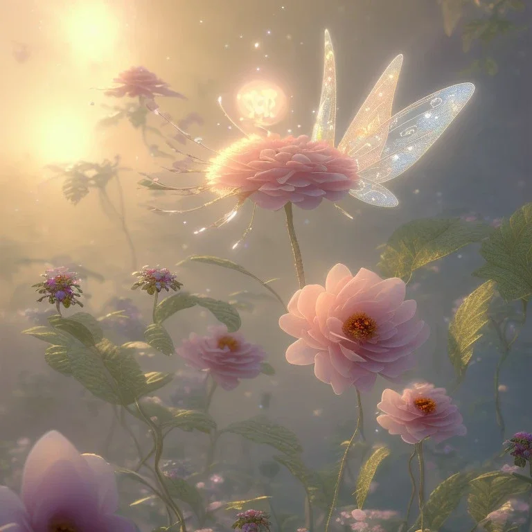 subtle transparent fairy flower in a galactic ambiance, delicate colors, in the foreground, full of details, smooth，soft light atmosphere, light effect，vaporwave colorful, concept art, smooth, extremely sharp detail, finely tuned detail, ultra high definition, 8 k, unreal engine 5, ultra sharp focus