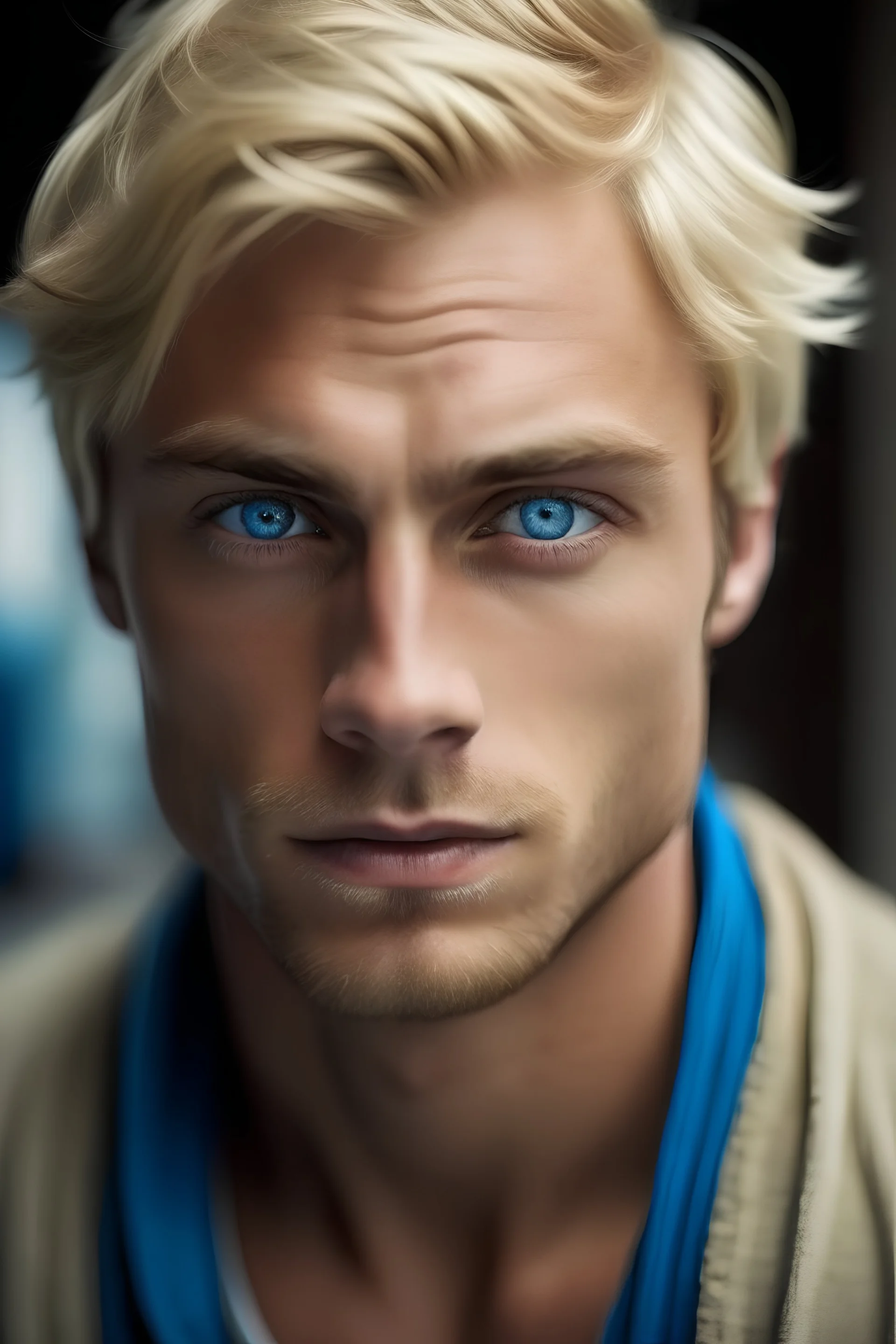 man, blonde, blue eyes, handsome, mini