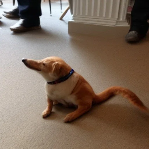 Scally is under the chair