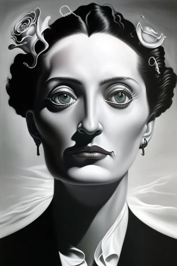 The portrait entitled "Bring forth what is within you to save you, else it will destroy you" depicting Salvador Dali as a woman; Salvador Dali; Surrealism