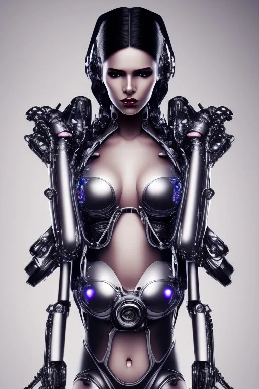 cyberpunk, black latex body, women, body portrai, big boobs, open mouth, highlight eyes perfect, skin, tron, cyborg , perfekt, real, dream, hr giger