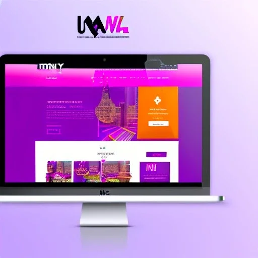 Modern Website Design for a Building Information Modelling Company, UI, UX, UI/UX, Website, pink, purple,, white, gold --stylize 500