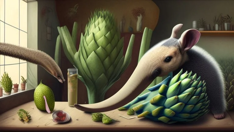 You dream that you have been assigned to care for an anteater and an artichoke