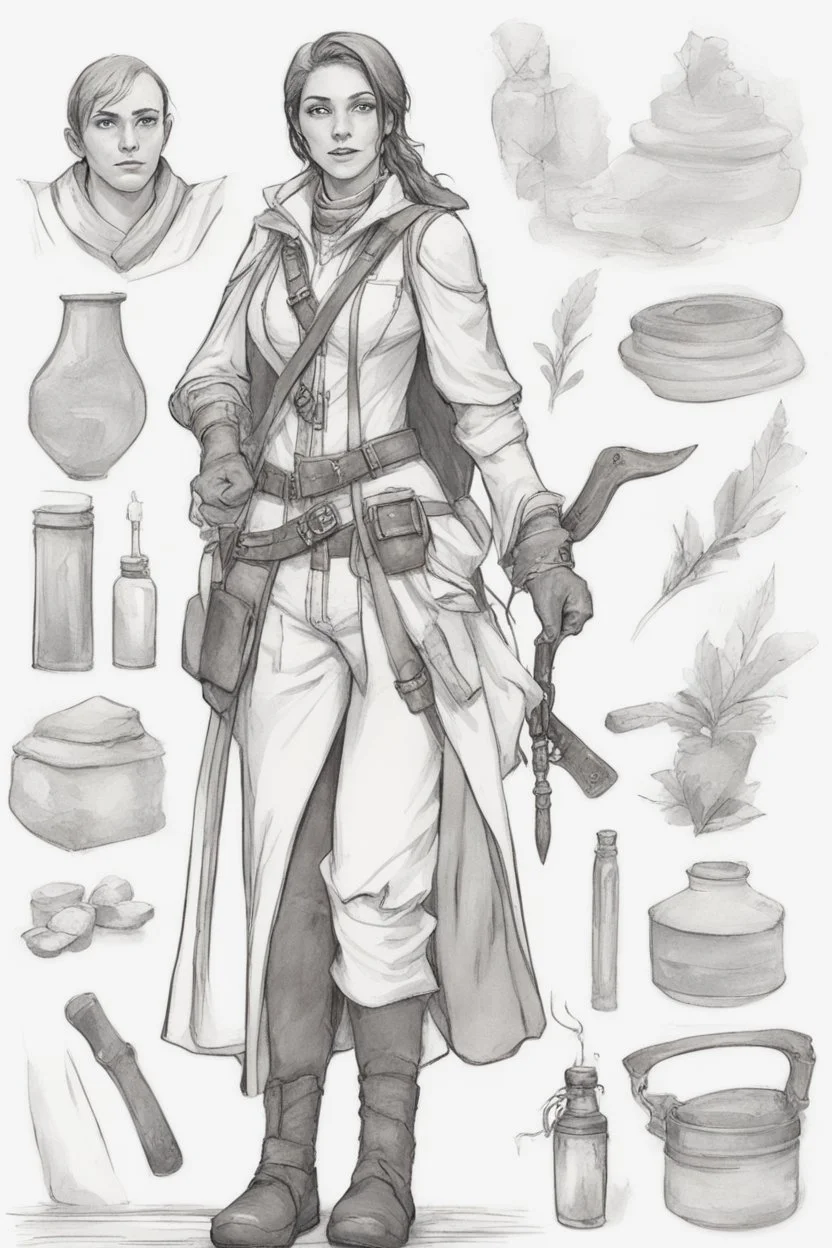 Human apothecary adventurer ranger