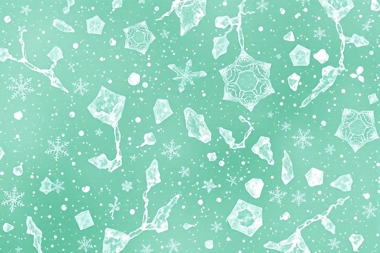 ice crystal texture, white on green vector