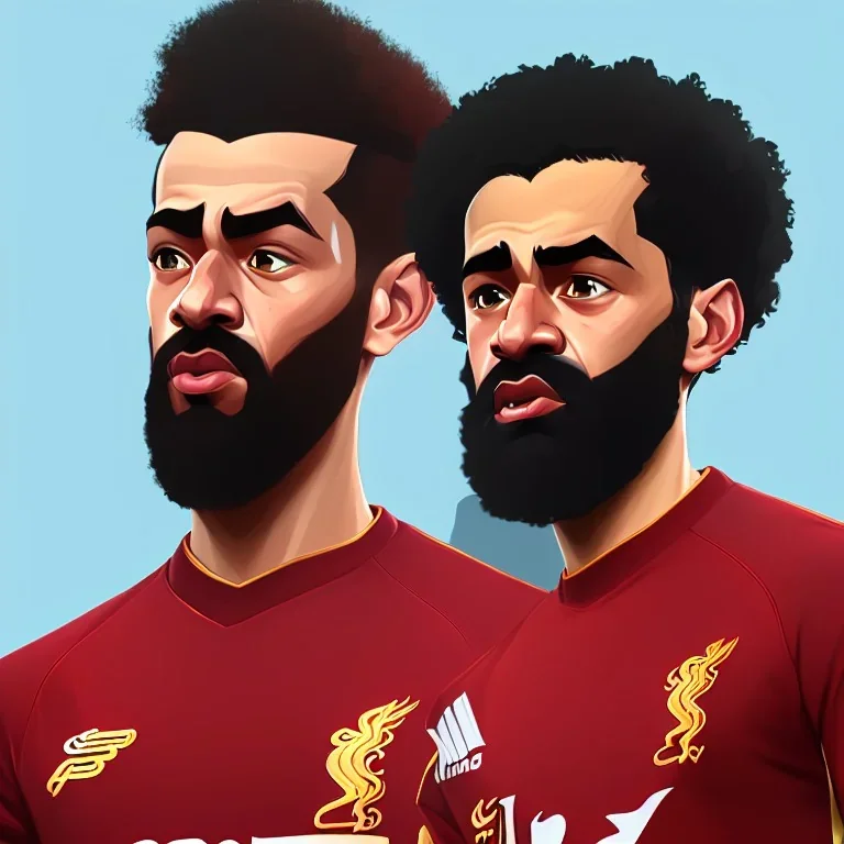 mo salah portrait