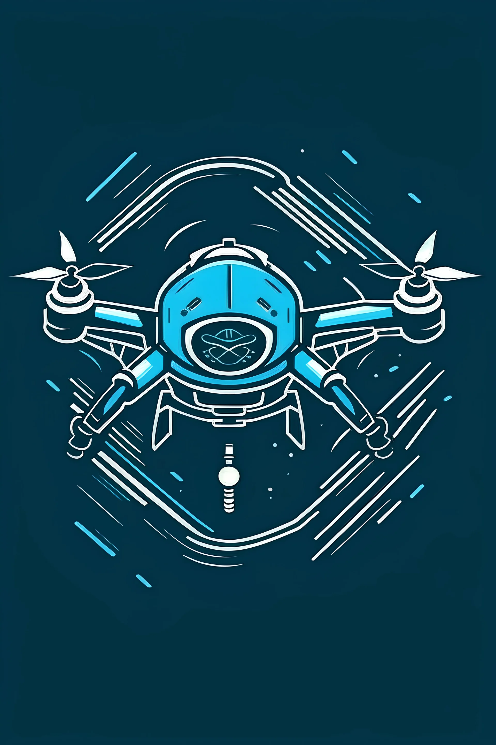 Logo for a hybrid transmedia drone for underwater