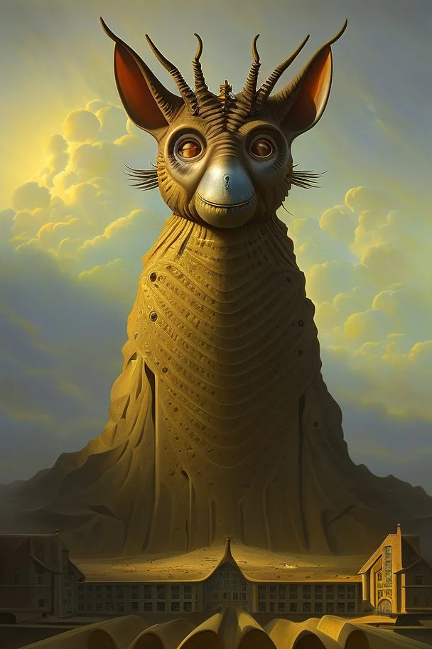 Moloch Whose Eyes Are A Thousand Blind Windows; surrealism; Vladimir Kush