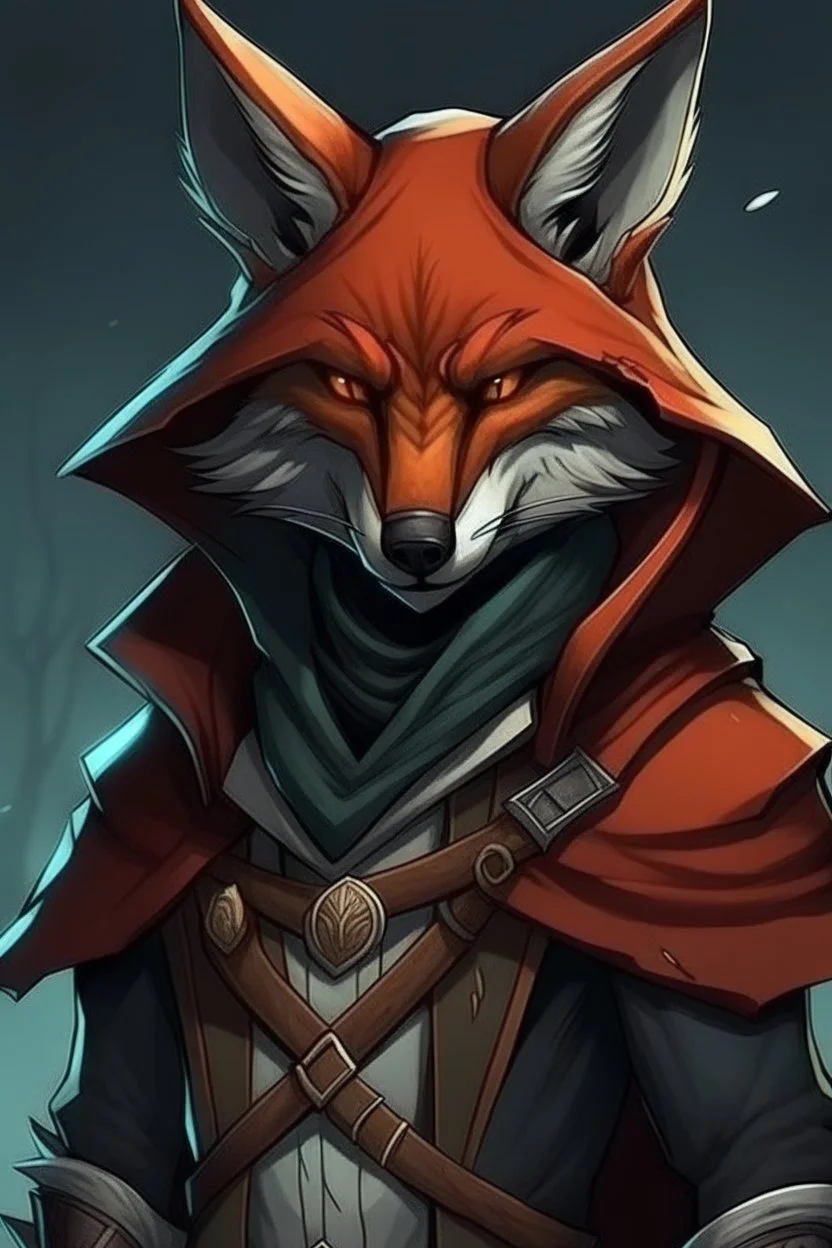 mysterius hunter with fox's mask like bloodborn style