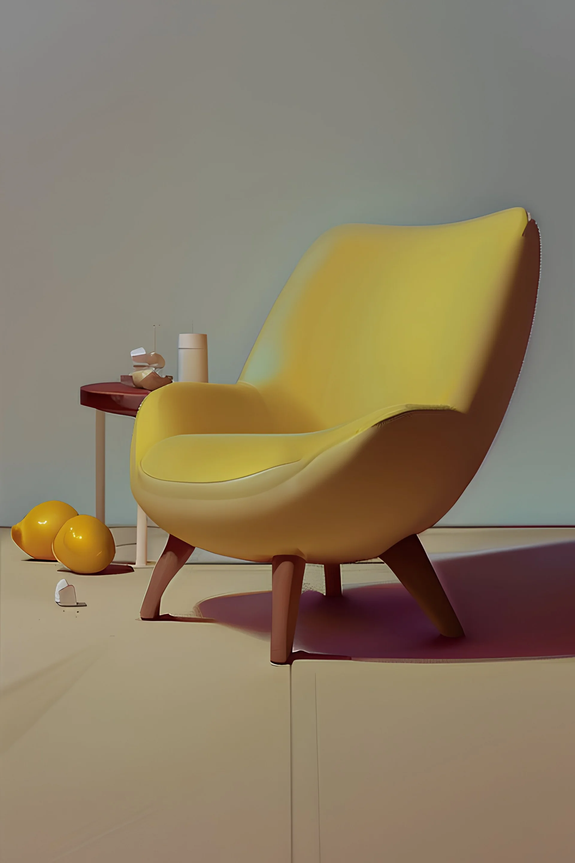 Lemon,chair,sky,deli,feet,booger,realistic