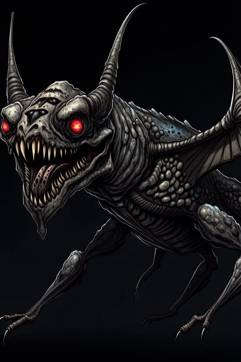 Moth / shark hybrid demon