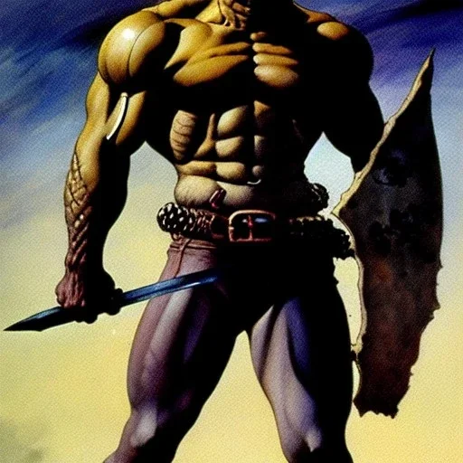 Guts by Frank Frazetta style