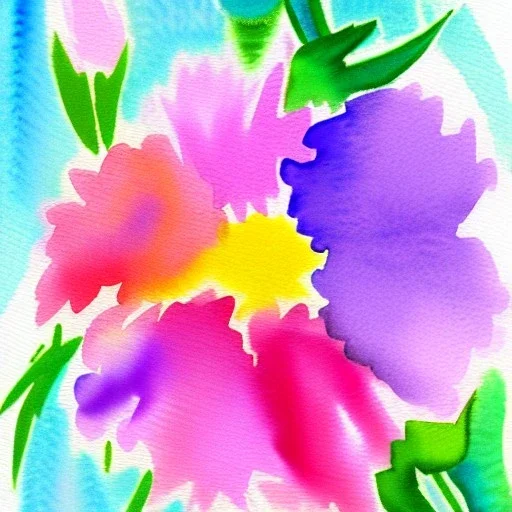 water color flower painting