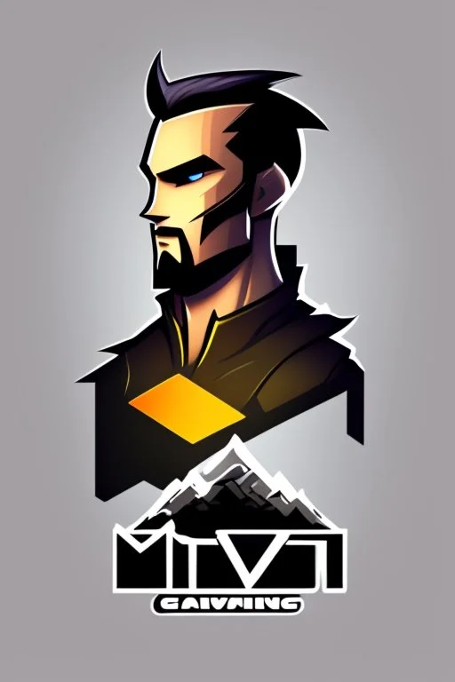 Gaming yuong man avatar logo design