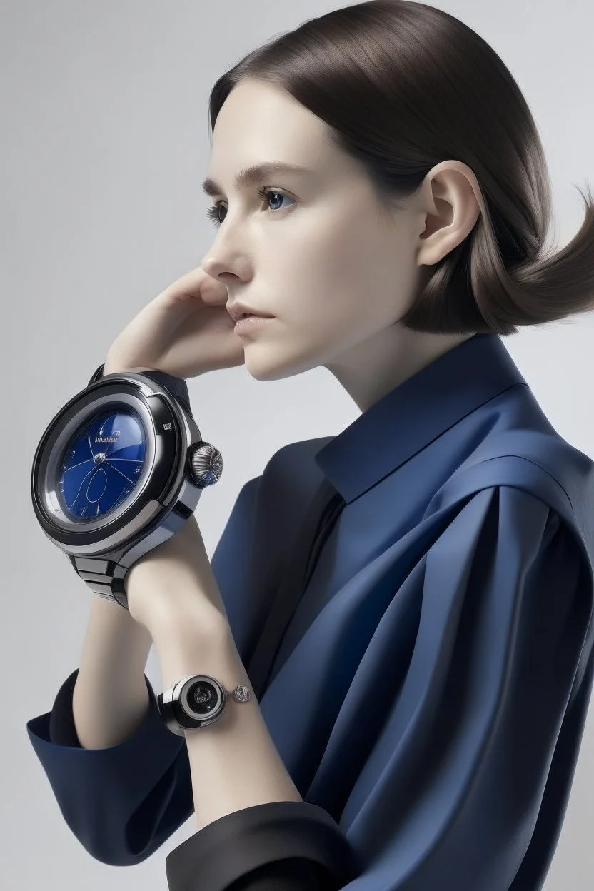 Visualize a stylish individual wearing a ceramic watch, capturing the watch's integration into a contemporary lifestyle.