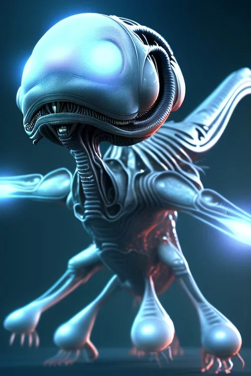 full length aliens clean art NFT, blender 3d