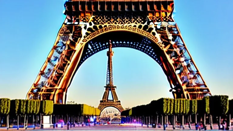 A Tesla semi-truck is racing at top speed, by the Eiffel Tower, in Paris. CINEMATIC. WIDE ANGLE LENS.