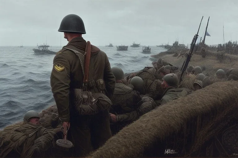 The Point of View of an American Marine during D-Day