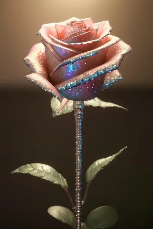 photo of a ultra realistic crystal transparent rose, dramatic light, pale sunrise, cinematic lighting, battered, low angle, trending on artstation, 4k, hyper realistic, focused, extreme details, unreal engine 5, cinematic, masterpiece, art by studio ghibli, intricate artwork by john william turner