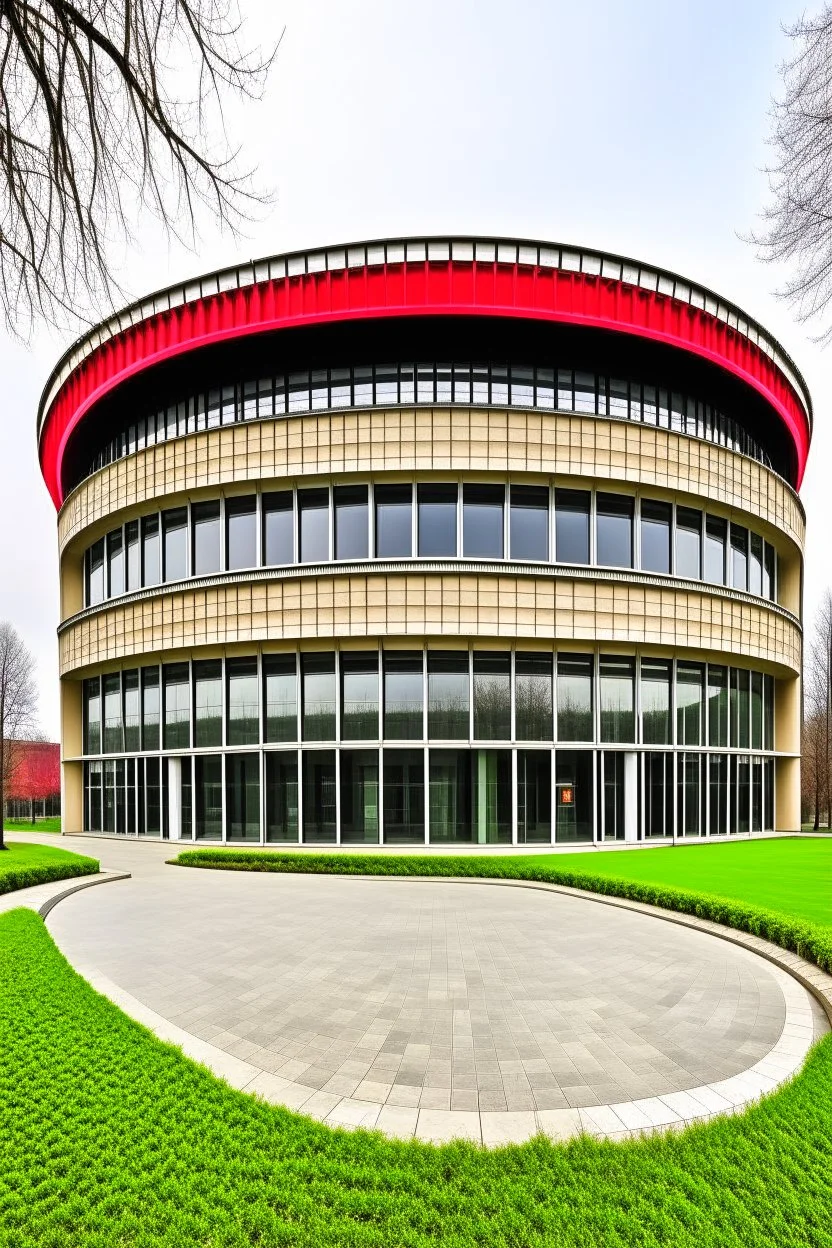 Theater in an oval-shaped building