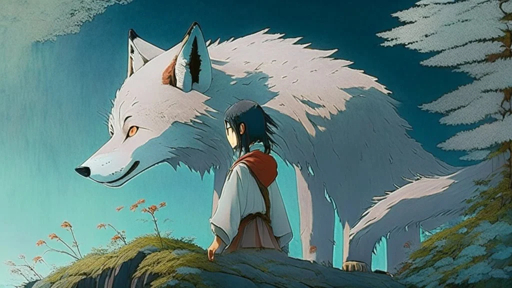 studio ghibli, wolf