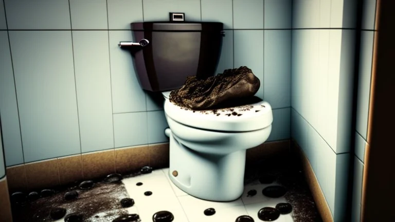 toilet overflowing with feces