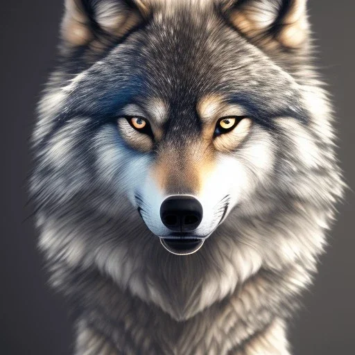 wolf, blue, masterpiece, expert, 8K, hyperrealism, sharp focus, cinematic lighting