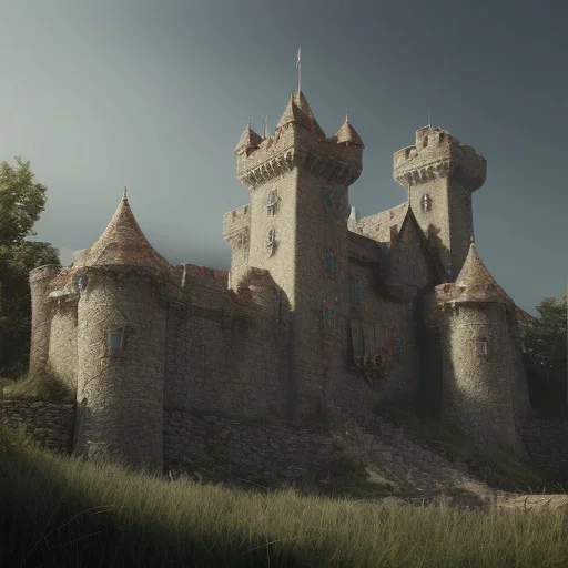 Castle, --s 700, octane render, intricate details, ultra realistic style, 8k resolution