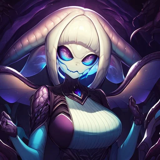 Clear focus, High resolution, Alien Queen, beautiful face,
