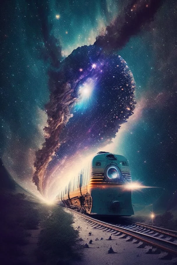 A train going into universe.