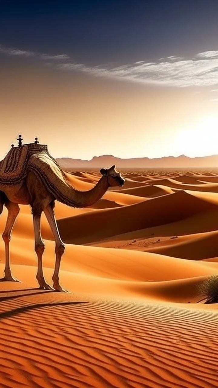 Africa, camel and desert