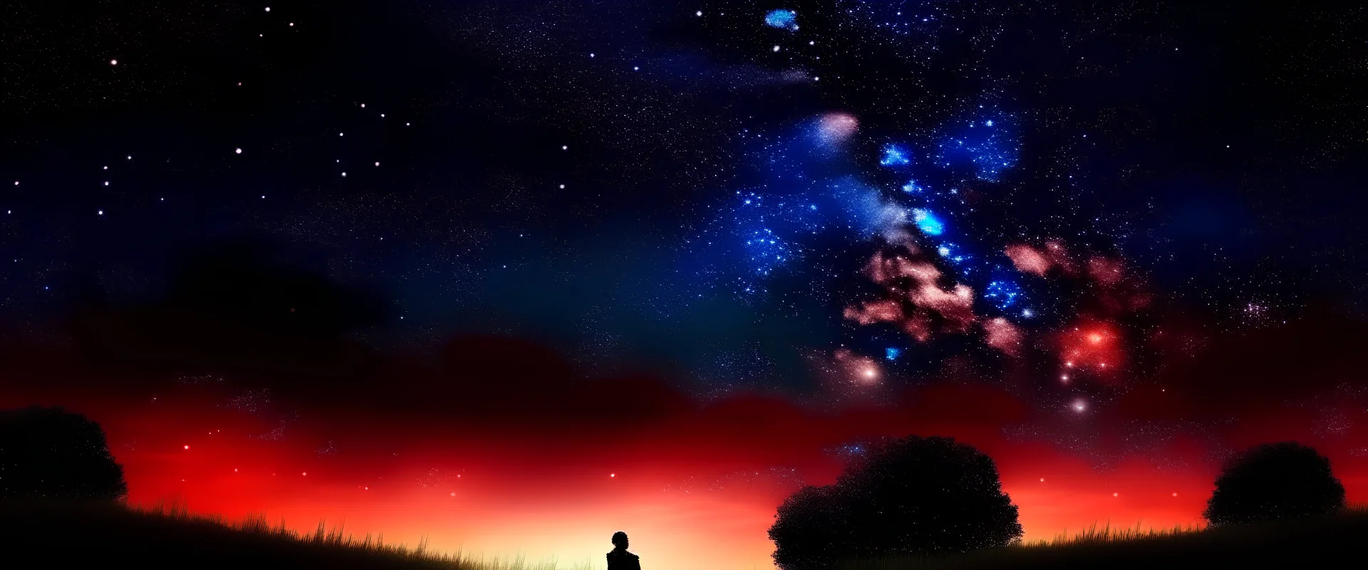 romantic night sky