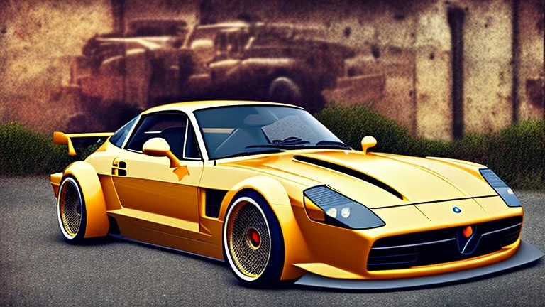 A Tesla's 'Model S Plaid' is parked, in the 'Jurassic Park' island. CINEMATIC. WIDE ANGLE LENS.