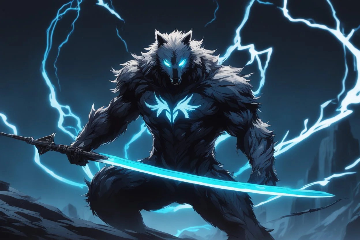 white bear in 8k solo leveling shadow artstyle, symbiote them, blue ice and thunder, neon effect, blue thunder, full body, apocalypse, intricate details, highly detailed, high details, detailed portrait, masterpiece,ultra detailed, ultra quality